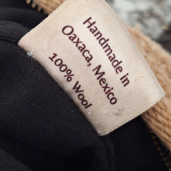 MZ 100% Wool and Leather Shoulder Bag Crossbody - Picture 7 of 13